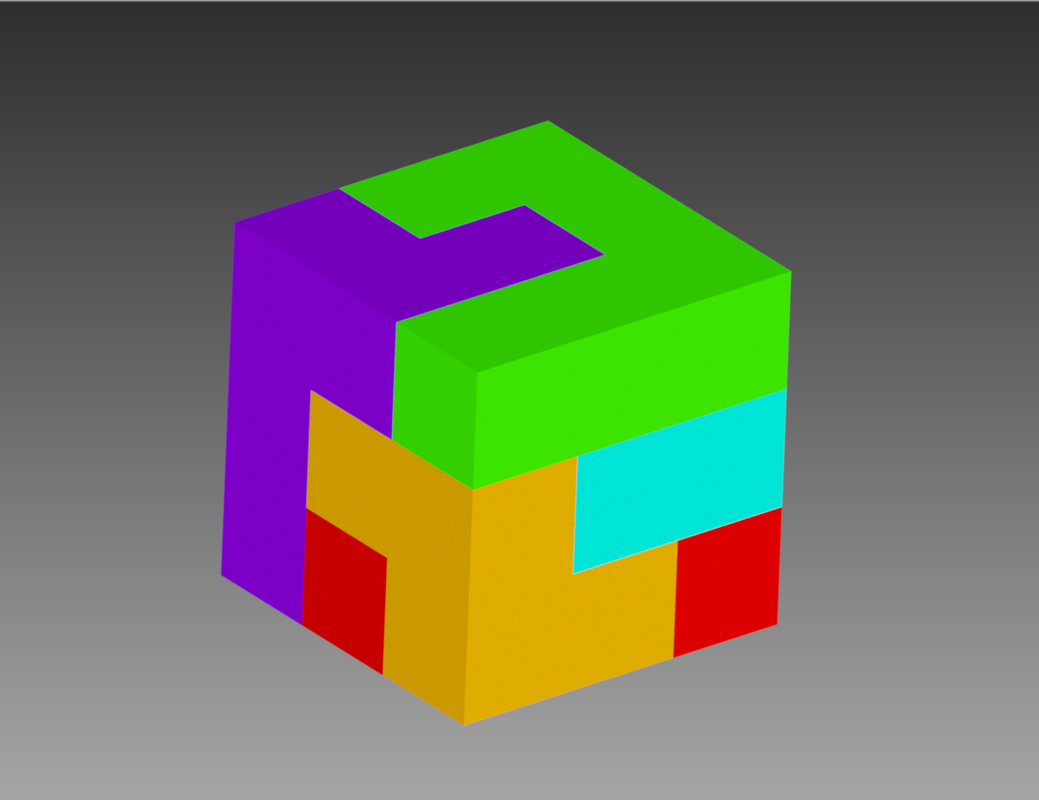 3d pixel cube puzzle